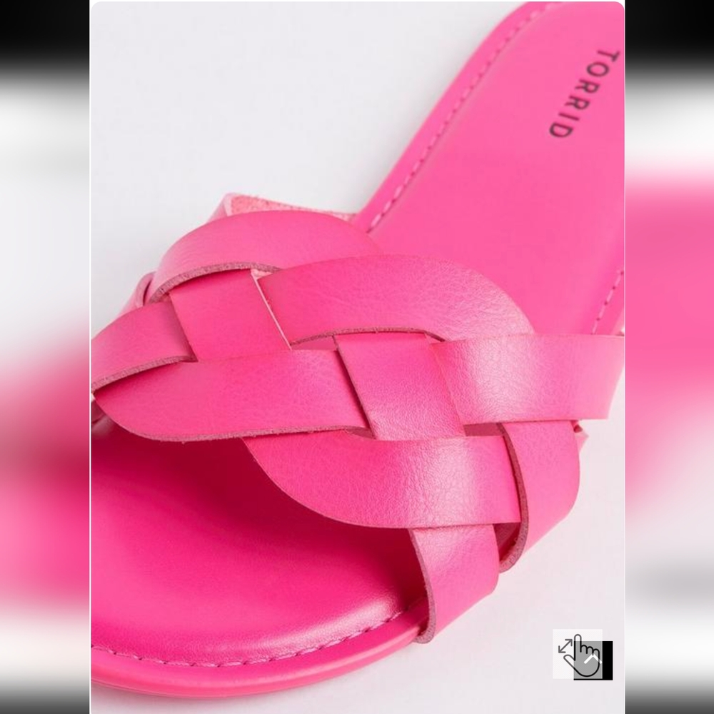 Hot Pink Braided Slide WW